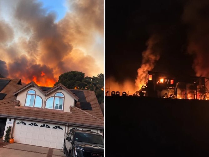 Incendiu de vegetație în California: locuințe afectate și evacuări