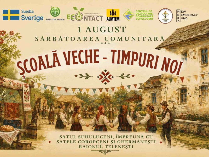 Sărbătoarea „Școală Veche – Timpuri Noi” unește comunitățile din valea Molovatețului în jurul naturii și tradițiilor
