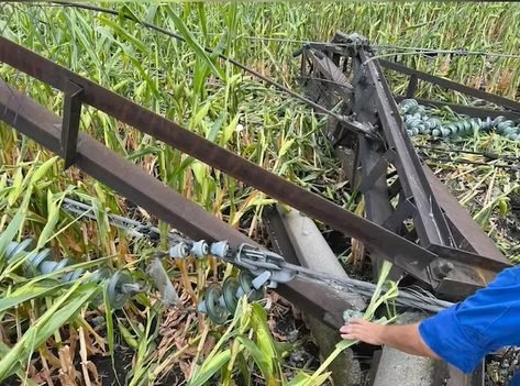 Furtuna din august a provocat avarii la o linie electrică din nordul Moldovei