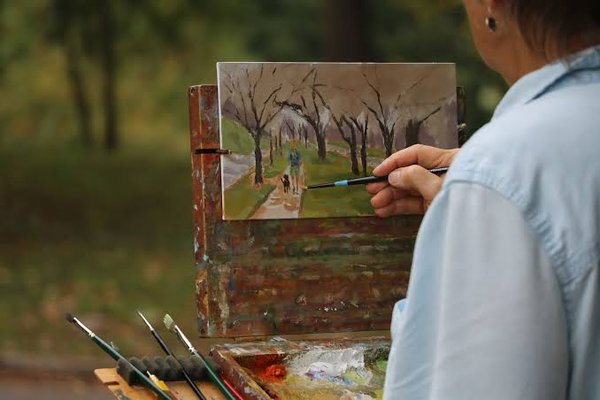 Atelier de pictură botanică în grădina comunitară din scuarul Circului