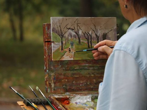 Atelier de pictură botanică în grădina comunitară din scuarul Circului